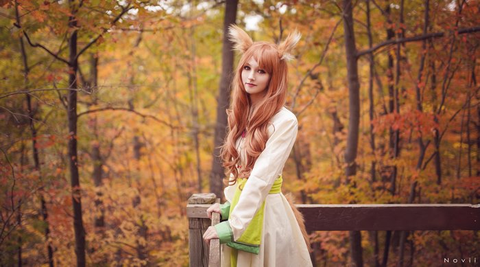 Holo from Spice & Wolf in autumn forest