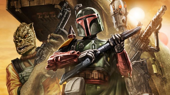 Boba Fett and bounty hunters from Star Wars