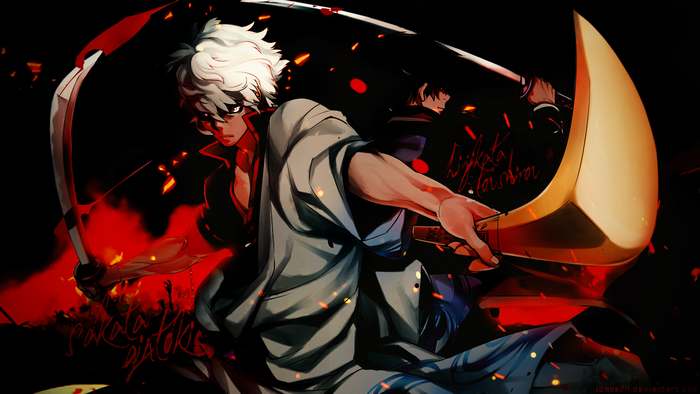 Gintoki Sakata and Hijikata Toshiro from Gintama