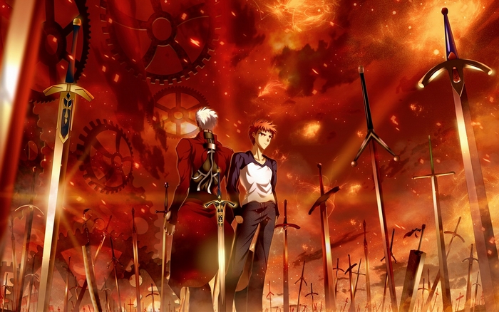 Archer and Shirou Emiya from Fate/Stay Night
