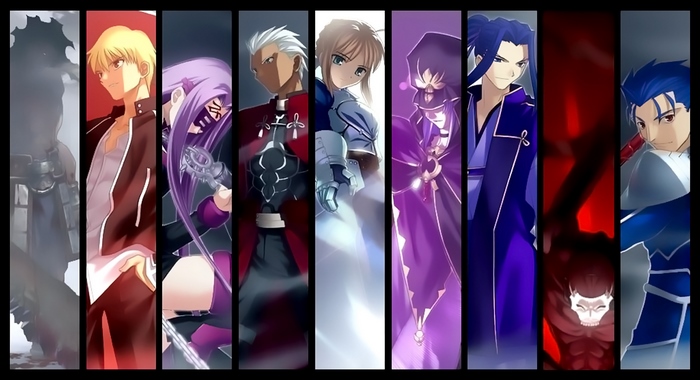 Servants from Fate/Stay Night