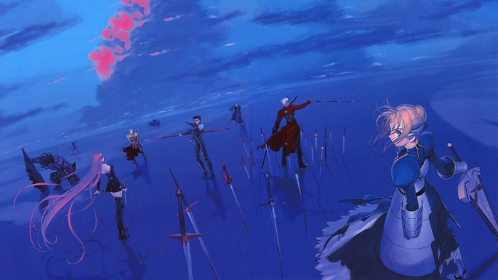 Archer and Saber from Fate/Stay Night