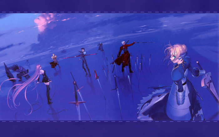 Archer and Saber from Fate/Stay Night