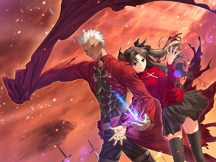 Archer and Rin Tohsaka from Fate/Stay Night