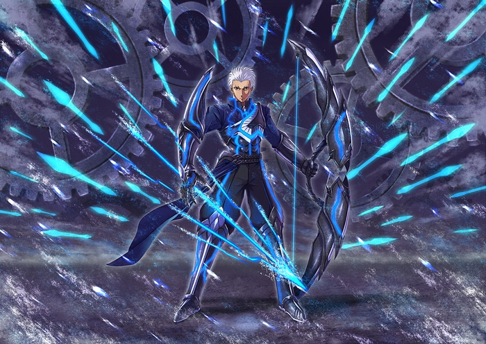 Archer from Fate/Stay Night with bow and arrows
