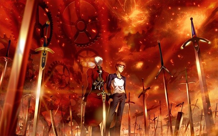Archer and Shirou from Fate/Stay Night