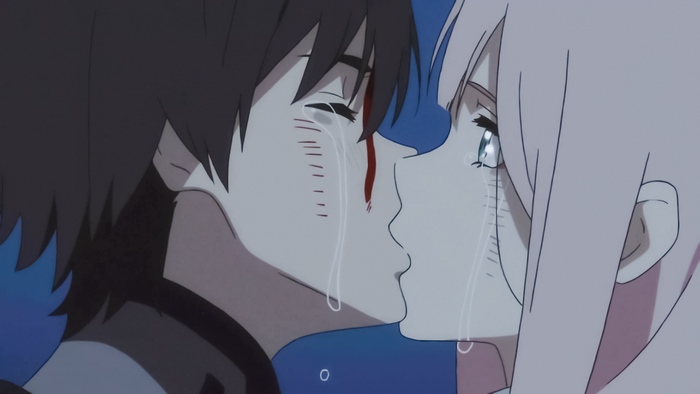 Emotional Kiss Between Hiro in Darling in the FranXX