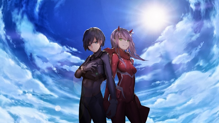 Hiro from Darling in the FranXX Under Blue Sky