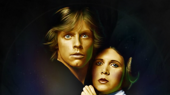Luke Skywalker and Princess Leia from Star Wars