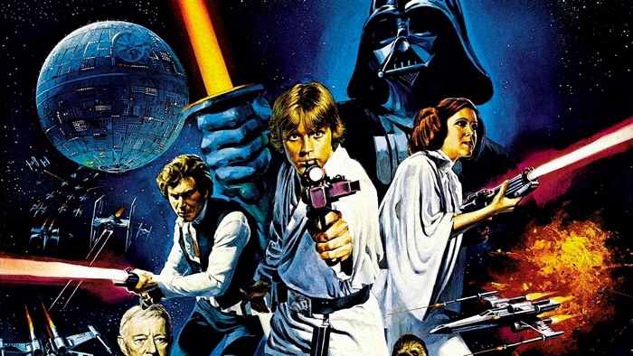 Luke Skywalker and Leia from Star Wars
