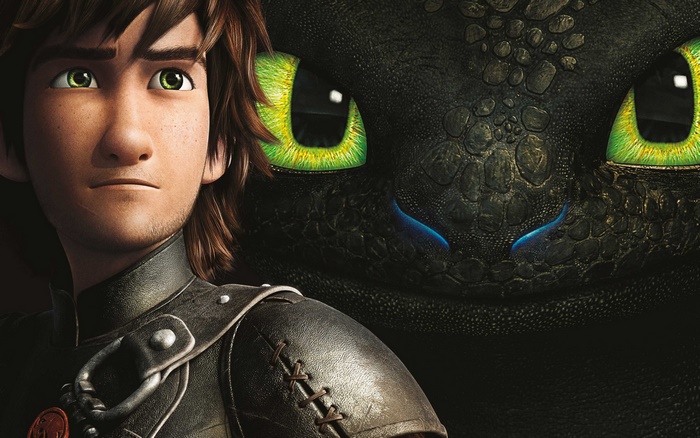 Hiccup and Toothless from How to Train Your Dragon
