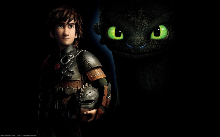 Hiccup and Toothless from How to Train Your Dragon 2