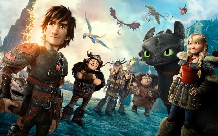 Hiccup and Toothless from How to Train Your Dragon