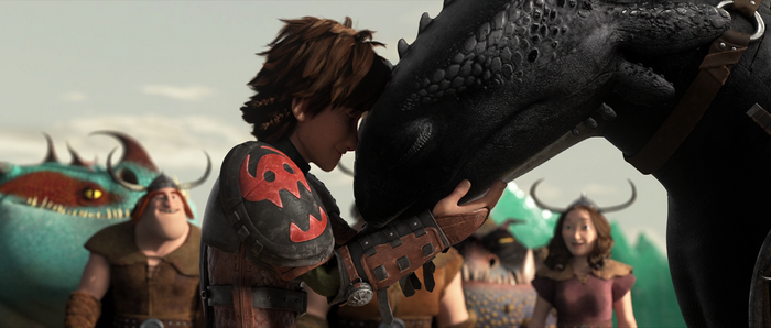 Toothless and Hiccup from How to Train Your Dragon