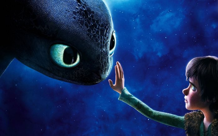 Toothless and Hiccup from How to Train Your Dragon
