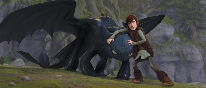 Toothless and Hiccup from How to Train Your Dragon