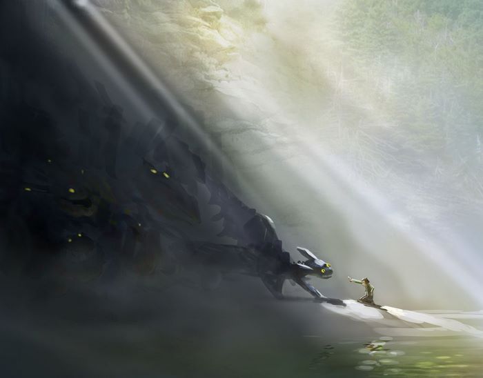 Toothless and Hiccup from How to Train Your Dragon