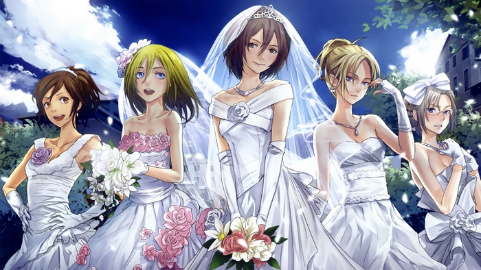 Historia Reiss in Elegant White Wedding Dresses