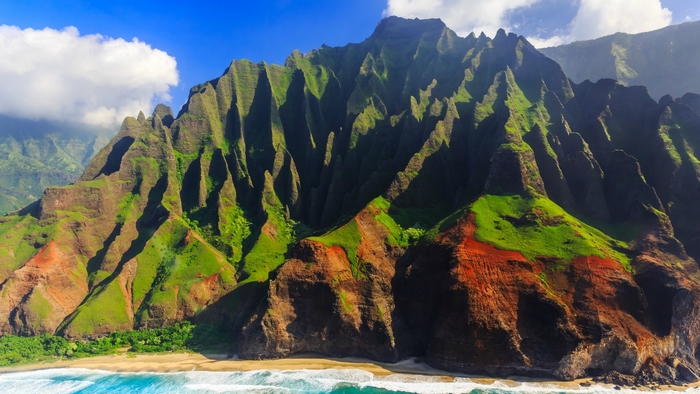 Na Pali Coast mountains, Kauai, Hawaii