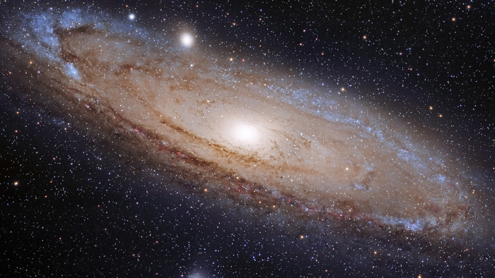 Andromeda Galaxy in Space
