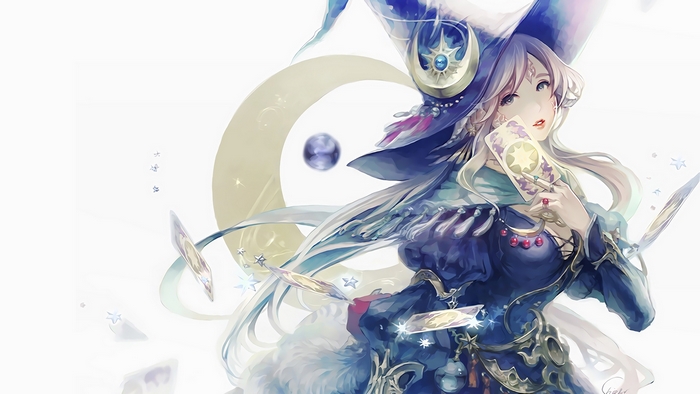 Astrologian in Final Fantasy XIV with Tarot Cards