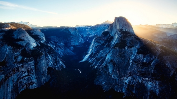 Sunrise over Yosemite Valley with Half Dome