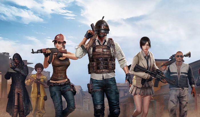 PUBG characters armed and ready for battle