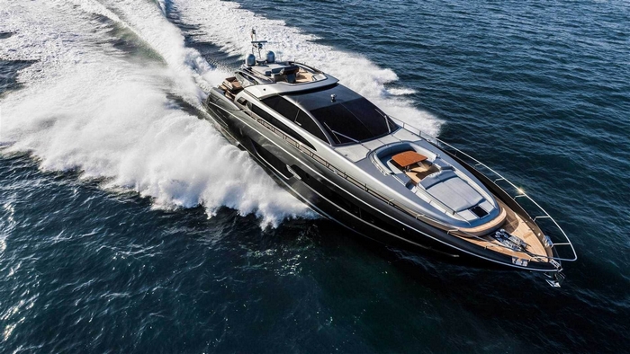 Riva 88 Domino Super Yacht on the Water