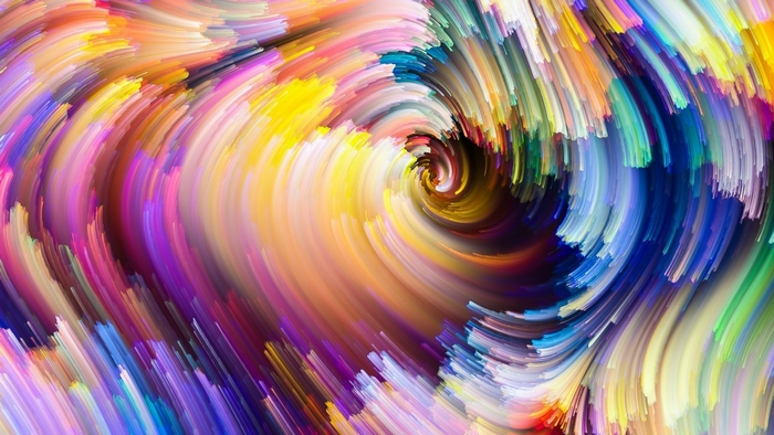 Vibrant Colorful Swirl Abstract Texture
