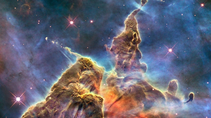 Pillars of Creation Nebula in Space