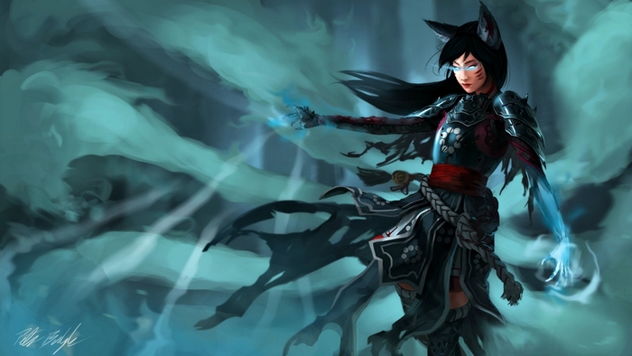 Ahri from League of Legends by Peter Balogh