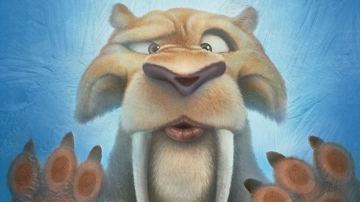 Diego from Ice Age Funny Paw Glass Scene