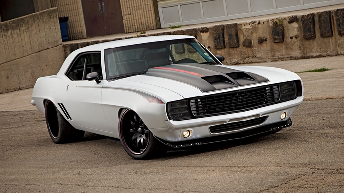 White 1969 Chevrolet Camaro Muscle Car
