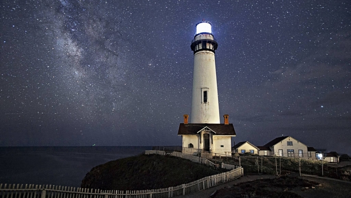 Pigeon Point Lighthouse under the Milky Way
