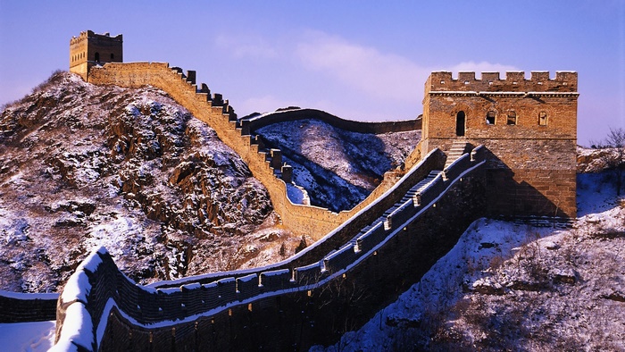 The Great Wall of China in Winter