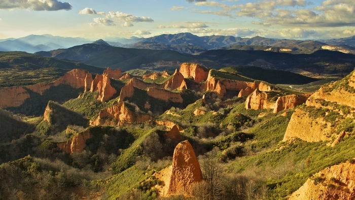 Las Médulas landscape in Spain