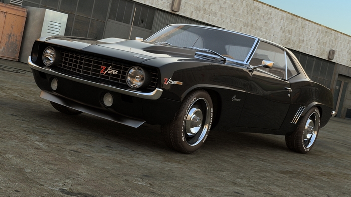 Black Chevrolet Camaro Z28 Classic Car