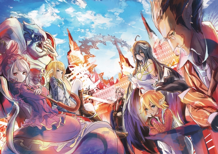 Albedo and other characters from Overlord