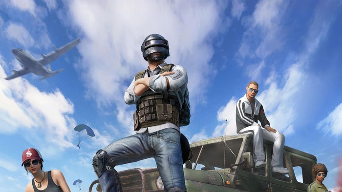 PUBG Soldiers Ready for Battle with Parachutes