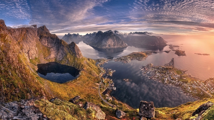 Lofoten Islands Norway at Sunset