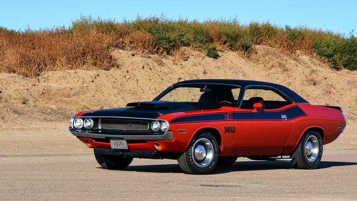 1970 Dodge Challenger T/A Red Muscle Car
