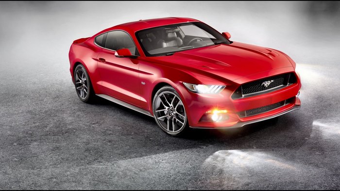 Red 2015 Ford Mustang GT Coupe