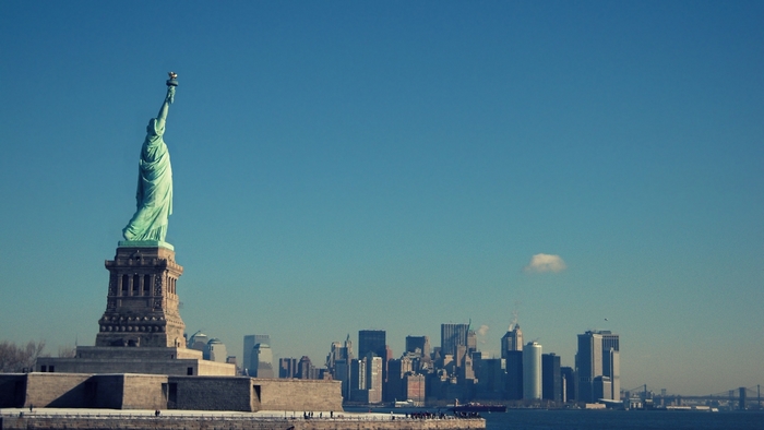 Statue of Liberty and New York City skyline