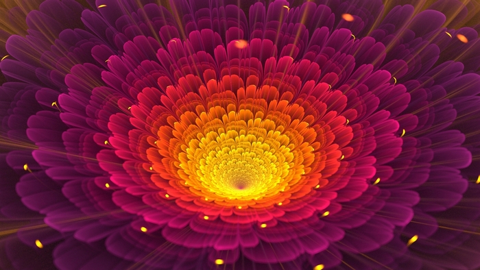 Vibrant Abstract Floral Texture