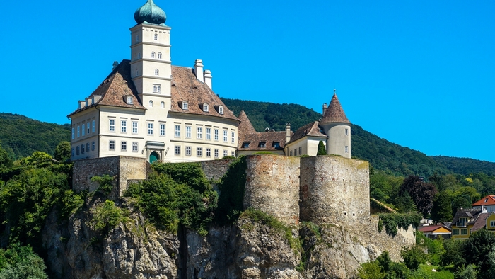 Medieval Castle on a Cliff in Austria