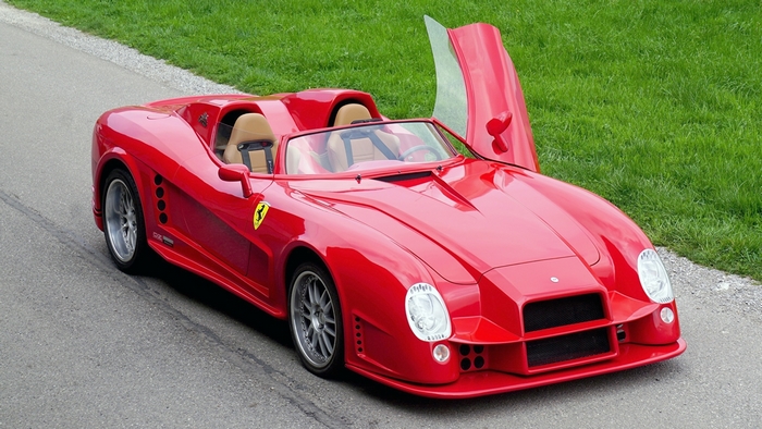 Red 2005 Ferrari Tornado Convertible
