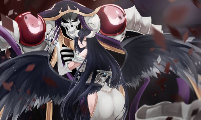 Ainz Ooal Gown and Albedo from Overlord