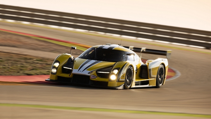 SCG Competizione race car on track