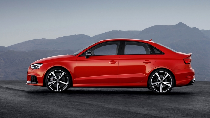 Red Audi RS3 Sedan