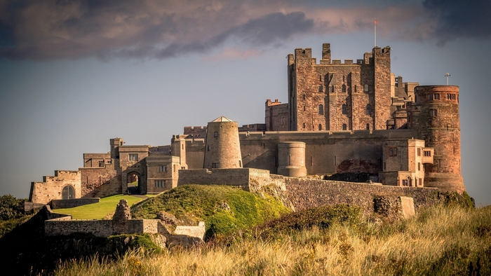 Bamburgh Castle in Northumberland, England